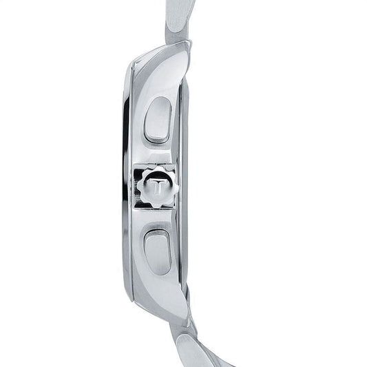 TISSOT 1853 CHRONOGRAPH WATCH WHITE WITH STAINLESS STEEL SILVER BELT