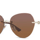 BVLGARI Rimless Aviator Sunglasses MOD. 0BV8250