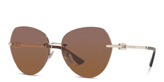 BVLGARI Rimless Aviator Sunglasses MOD. 0BV8250