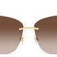 DOLCE & GABBANA Rimless Cat-Eye Sunglasses MOD. 0DG4416